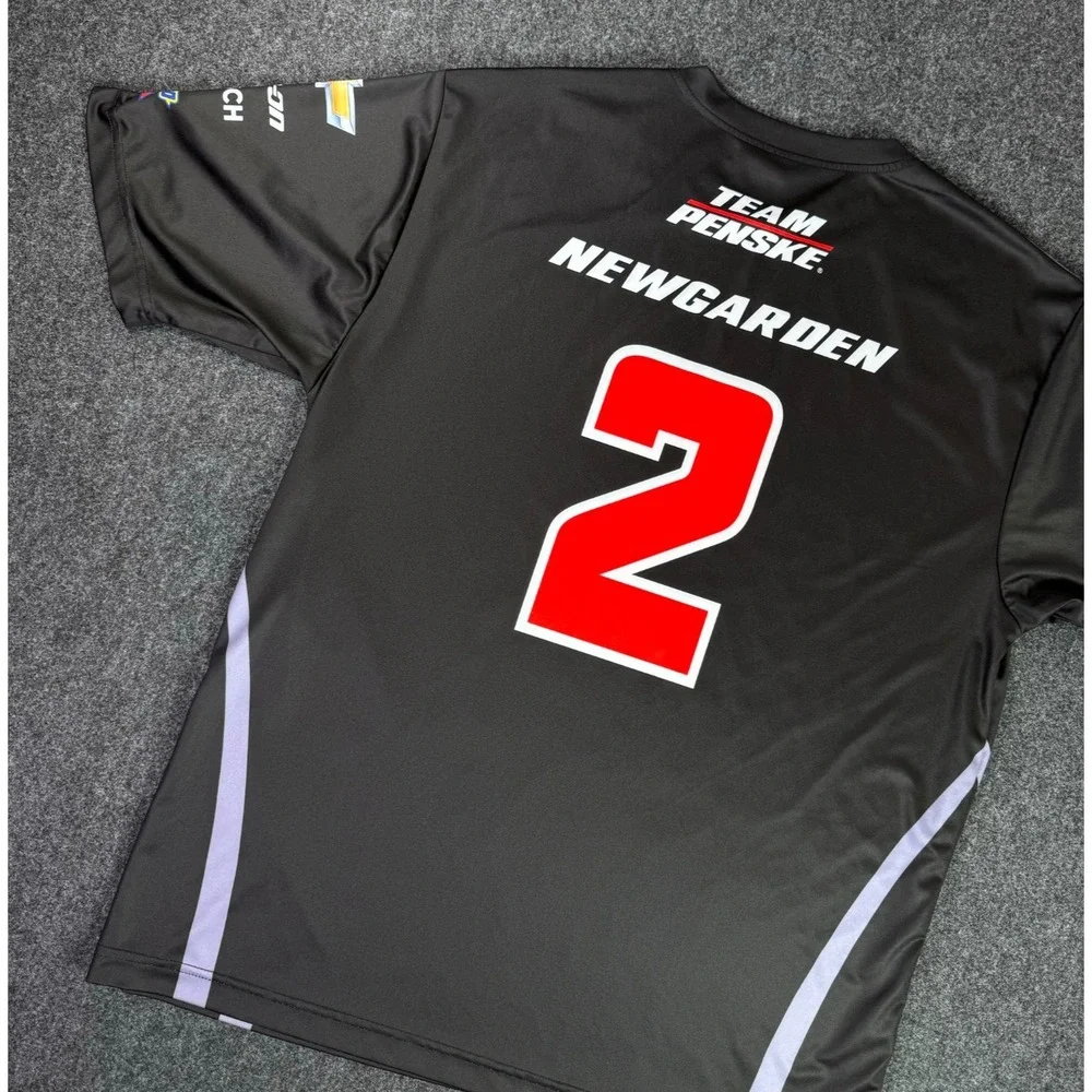 IndyCar Jersey Joseph Newgarden #2 Short Sleeve Shirt Verizon Men's Size L F1